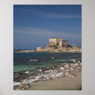 Caesarea ruins of port built by Herod the Great 2 Poster