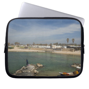 Caesarea ruins of port built by Herod the Great Laptop Sleeve
