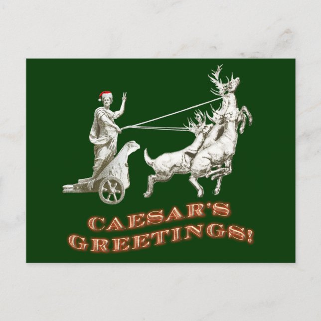 Caesar's Greetings Postcard (Front)