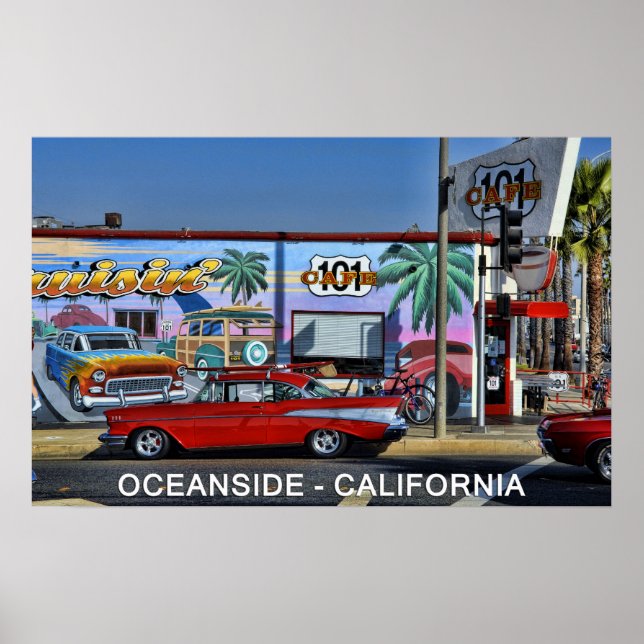 Cafe 101 in Oceanside, California Poster (Front)