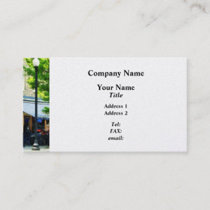Cafe Albany NY Business Card