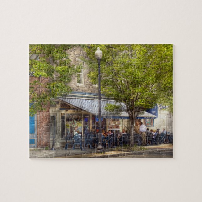 Cafe - Albany, NY - Victory Cafe Jigsaw Puzzle (Horizontal)