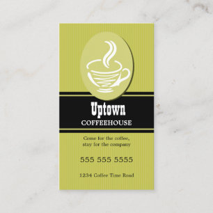 Cafe and Coffee House Business Card