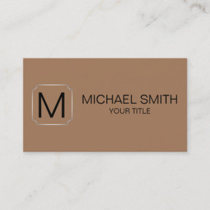 Cafe au lait colour background business card