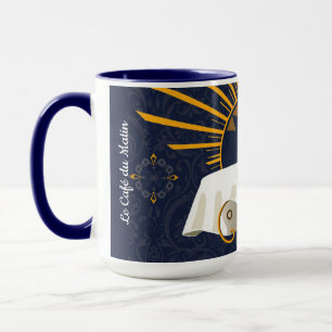 Café au Lait Deco Parisian Bistro Personalised Mug