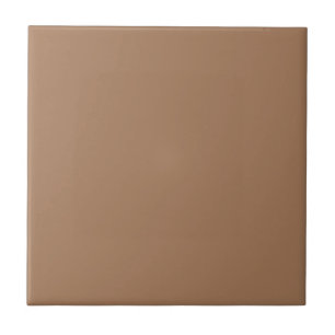 Café au lait Latte Coffee Brown Solid Color Tile