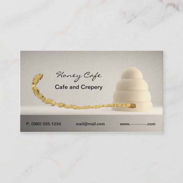Cafe bakery business card (Front)