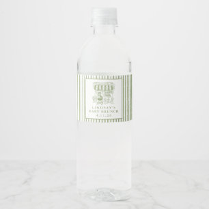Cafe Bebe Baby Brunch Water Bottle Label