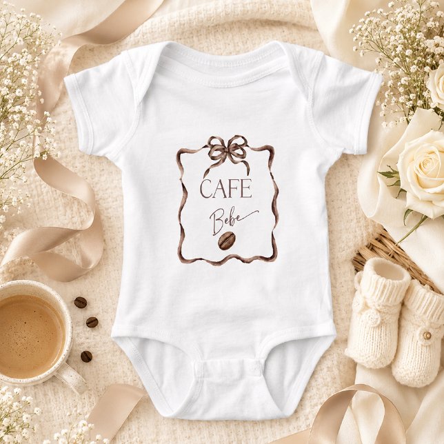 Cafe Bebe Coffee Baby Shower Bodysuit (Creator Uploaded)