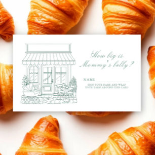 Cafe Bebe Coffee How big is mummy's belly Enclosure Card