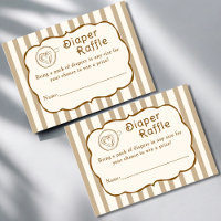 Cafe Bebe French Coffee Diaper Raffle Baby Shower