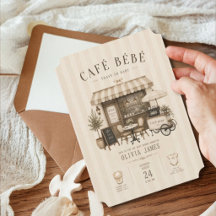 Cafe bebe gender neutral brown baby shower