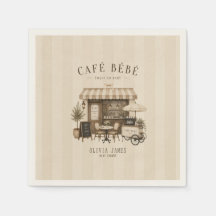 Cafe bebe gender neutral brown baby shower