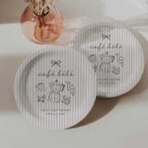 Cafe Bebe Home Coffee Baby Shower Stripy