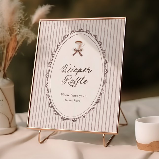 Cafe Bebe Vintage Diaper Raffle Poster (Creator Uploaded)