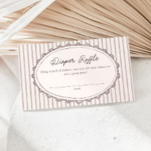 Cafe Bebe Vintage Stripes Diaper Raffle