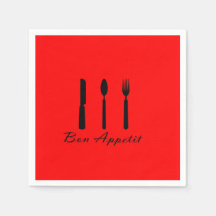 Cafe Bon Appetit Paper Napkin