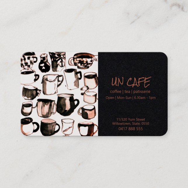 Cafe Business Card (Front)
