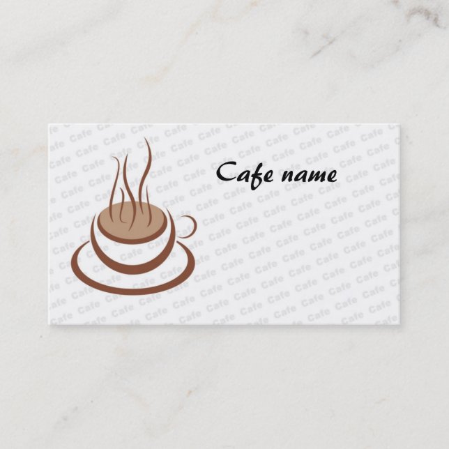 Cafe Business Card (Front)