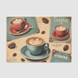 Café Chronicles: A Journey Through Time and Coffee Tissue Paper