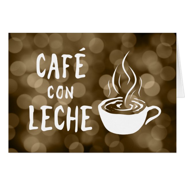 cafe con leche bokeh (Front Horizontal)