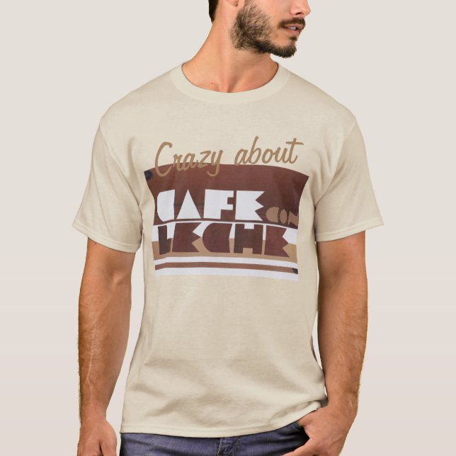 CAFE CON LECHE Coffee CRAZY SAND MEN T-Shirt (Front)
