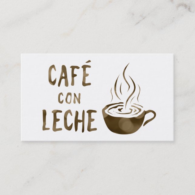 cafe con leche loyalty program (Front)