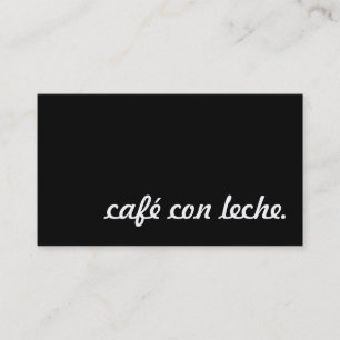 cafe con leche loyalty punch card