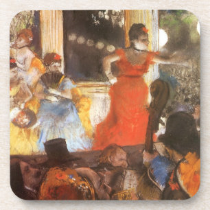 Cafe Concert at Les Ambassadeurs by Edgar Degas Coaster
