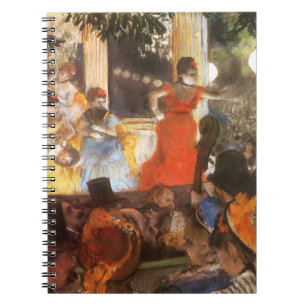 Cafe Concert at Les Ambassadeurs by Edgar Degas Spiral Notebook