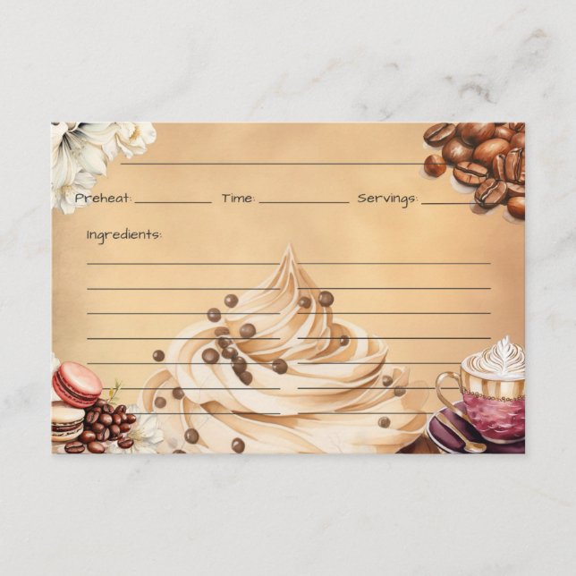 Café Crémeux Recipe Card (Front)