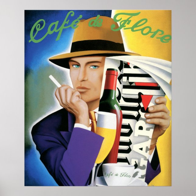 CAFÉ DE FLORE POSTER (Front)