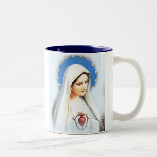 Café Fatima Mug, large Two-Tone Coffee Mug (Right)