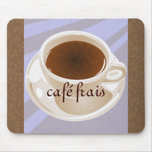 Café frais mouse pad