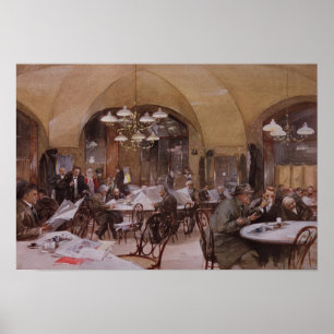 Cafe Griensteidl, Vienna, 1890 Poster