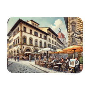Cafe in Florence Italy Magnet
