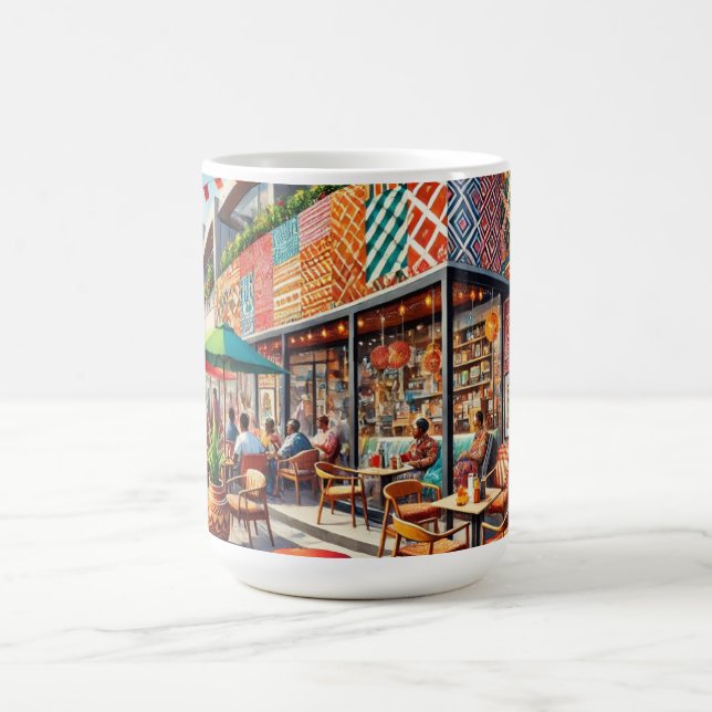 Cafe in Lagos Nigeria Coffee Mug (Center)