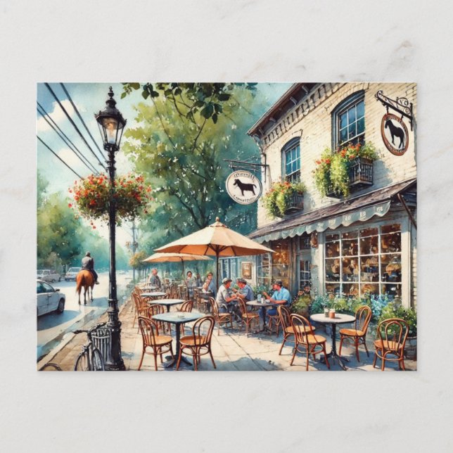 Cafe in Lexington Kentucky Postcard (Front)