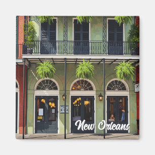 Cafe in New Orleans Louisiana Magnet