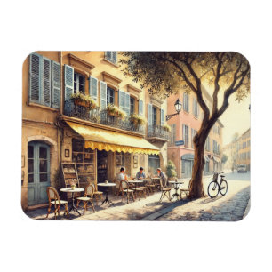 Cafe in Nice France Mug Magnet