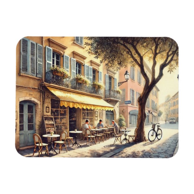 Cafe in Nice France Mug Magnet (Horizontal)
