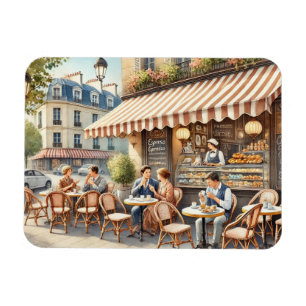 Cafe in Paris France Mug Magnet