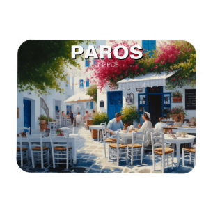 Cafe in Paros Greece travel Magnet