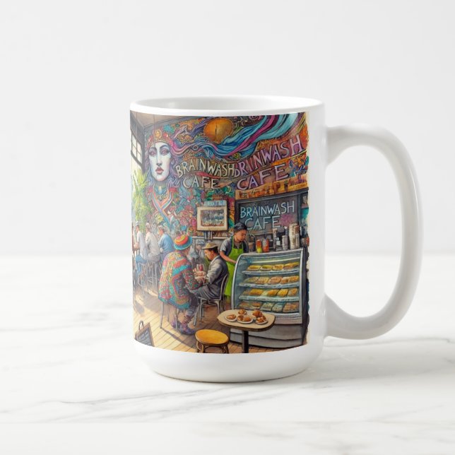 Cafe in San Francisco Mission District Mug (Right)