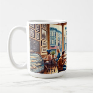 Cafe in San Francisco North Beach Coffee Mug