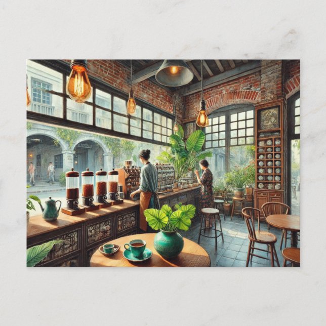 Cafe in Tainan Postcard (Front)
