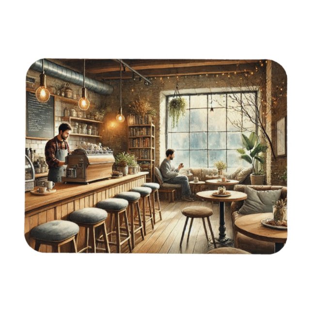 Cafe in Vancouver Mug Magnet (Horizontal)