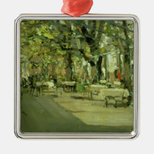 Cafe in Yalta, 1905 Metal Tree Decoration