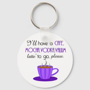 Cafe Latte Key Ring