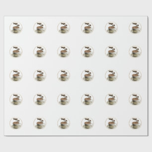 Cafe logo  wrapping paper